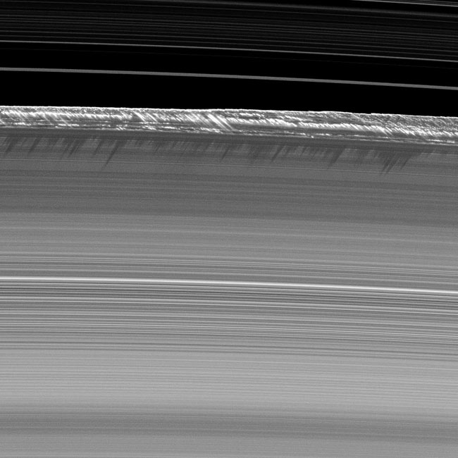 Saturn's Shimmying Rings May Be Imitating Galaxy